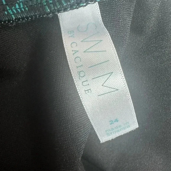 Cacique Swim Palm leaf print bottom skort size 24 - Picture 10 of 10